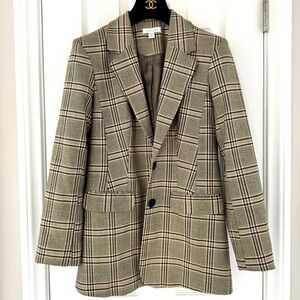 Topshop Plaid suit jacket Blazer